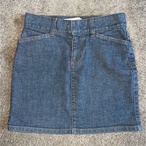 Denim Low Rise Mini Skirt / micro skirt y2k